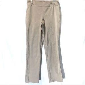 JM Collection Pull On Khaki Pants Medium
